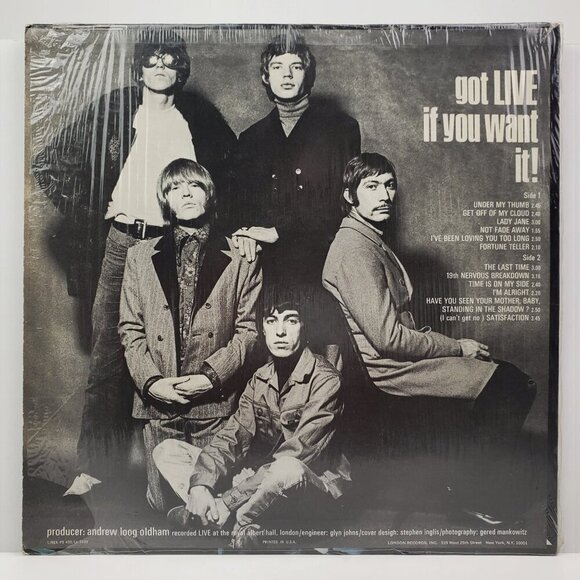 Rolling Stones Got Live If You Want It! Vinyl Mono 1966 LL3493 Shrink Hype EX - Picture 3 of 13